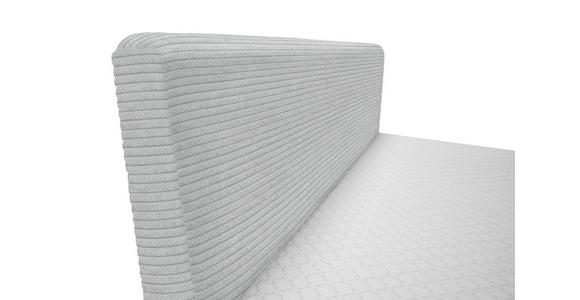 BOXBETT 180/200 cm in Silberfarben - Silberfarben/Schwarz, Design, Holz/Holzwerkstoff (180/200cm) - Xora
