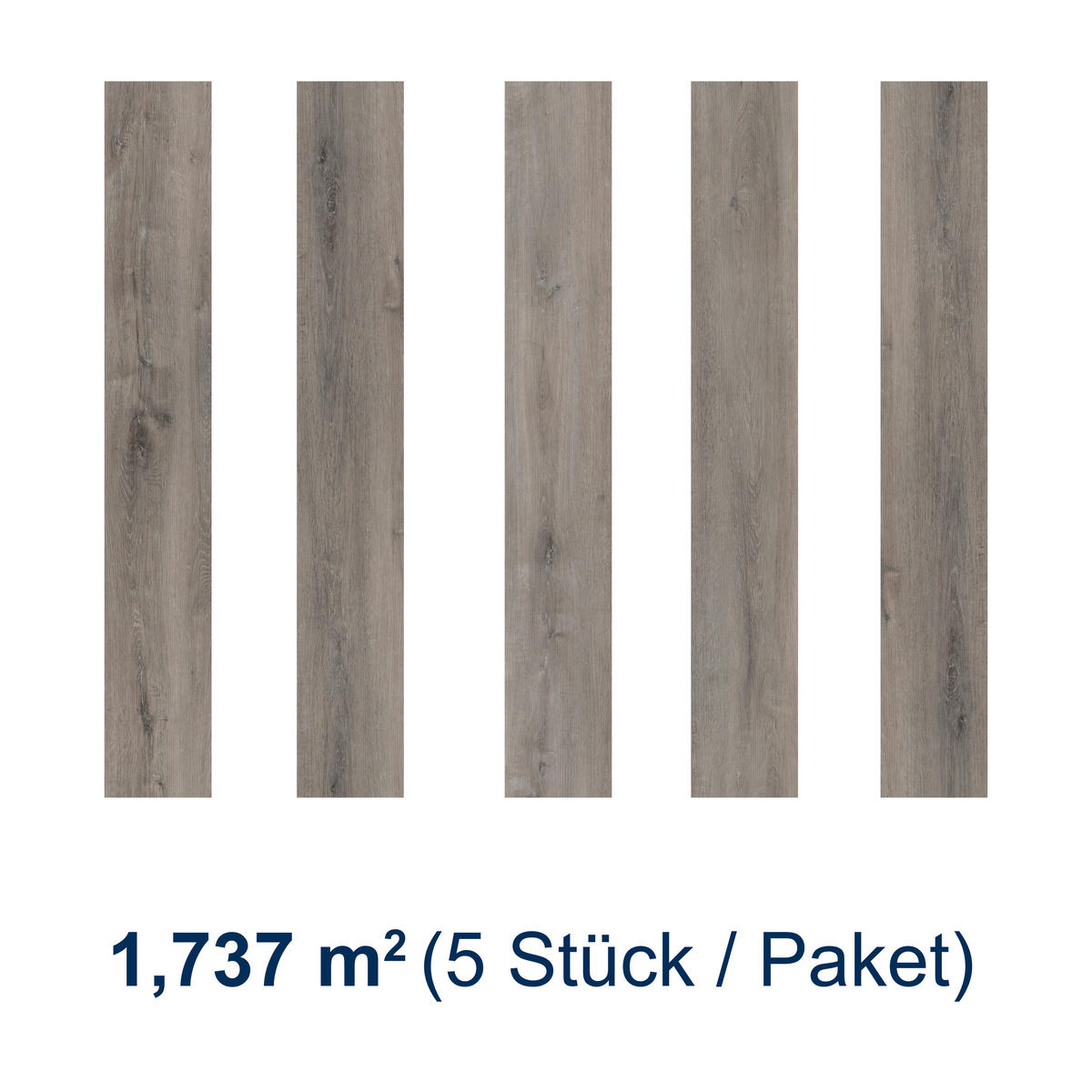 DESIGNBODEN MultilayerPlus  per  m² - Hellbraun/Eichefarben, Basics, Kunststoff (152.4/22.8/0.65cm)