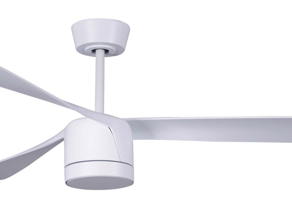DECKENVENTILATOR   142 cm   - Weiss, Trend, Kunststoff/Metall (142cm) - P & B