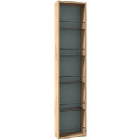 BADEZIMMERREGAL 31,9/160/16 cm  - Wildeiche/Graugrün, LIFESTYLE, Glas/Holz (31,9/160/16cm) - Voglauer
