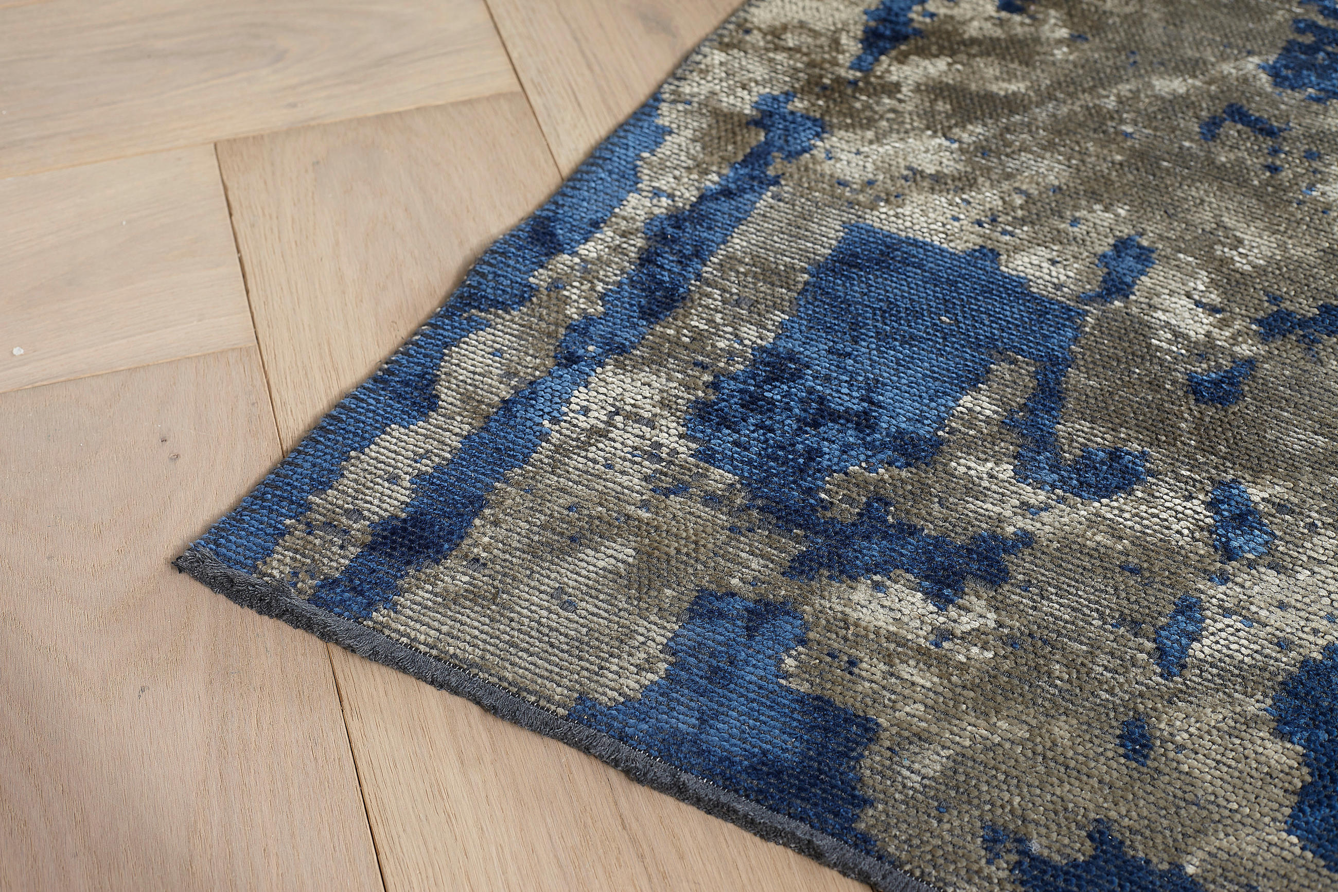 Thumbnail - Novel Webteppich, Blau, Textil, rechteckig, 160x230 cm, für Fußbodenheizung geeignet, antistatisch, Teppiche & Böden, Te...