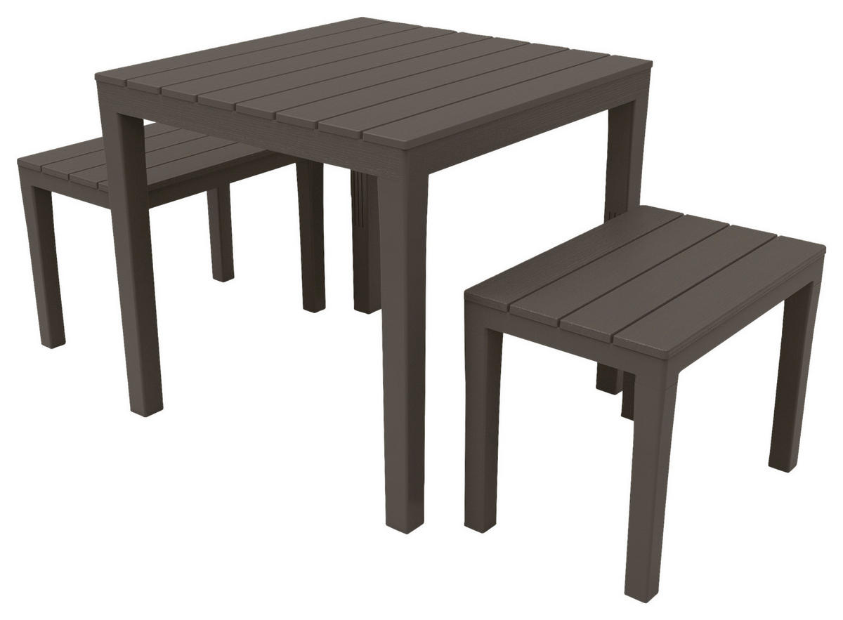 GARTENSET  - Anthrazit, Basics, Kunststoff