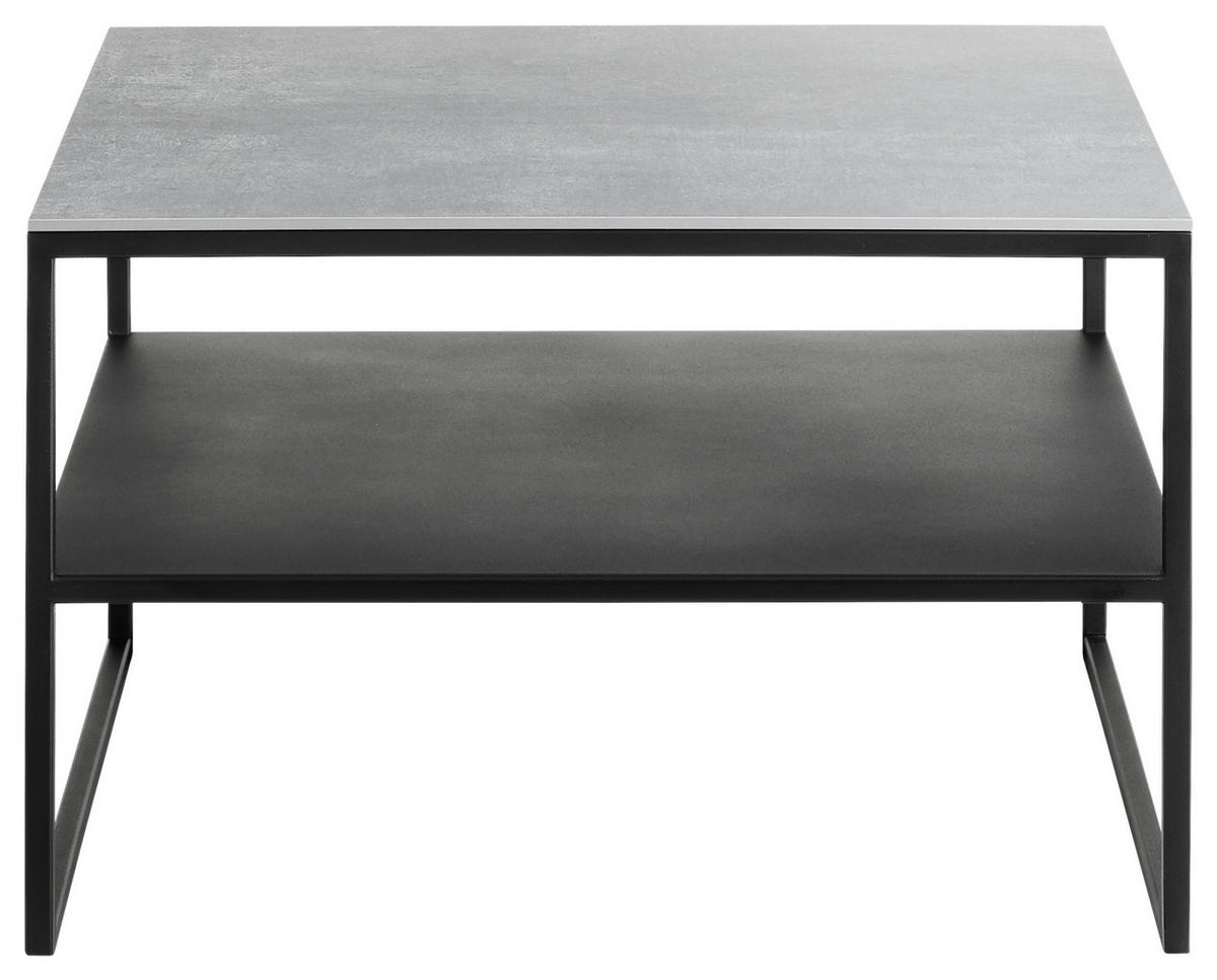COUCHTISCH in Metall, Keramik 65/65/41 cm  - Grau, Design, Keramik/Metall (65/65/41cm) - Johann Jakob