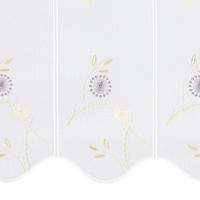 PERDEA SCURTĂ 70 cm  - galben/alb, Konventionell, textil (70cm) - Esposa