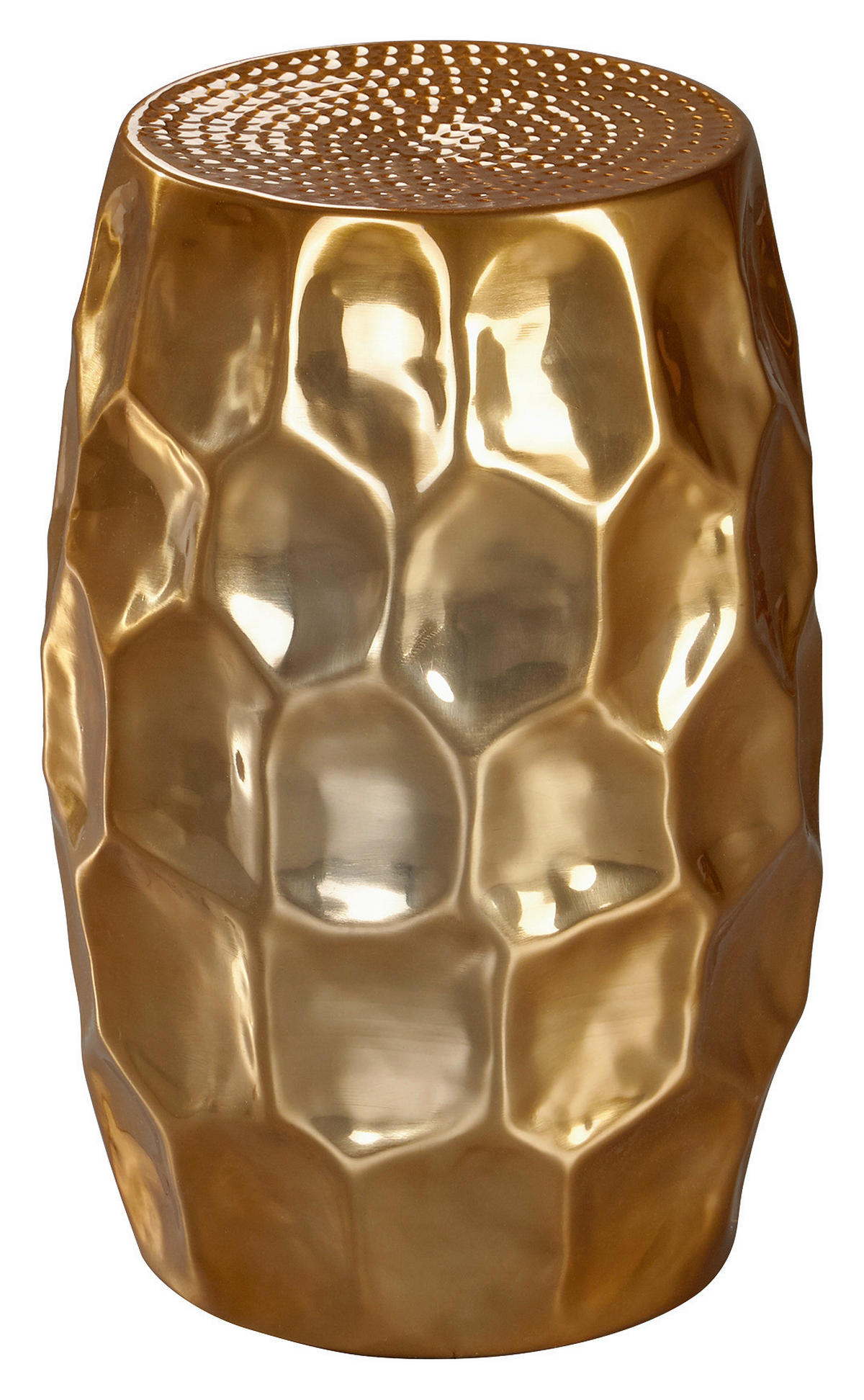 BEISTELLTISCH 30/30/47 cm Goldfarben rund  - Goldfarben, LIFESTYLE, Metall (30/30/47cm) - MID.YOU