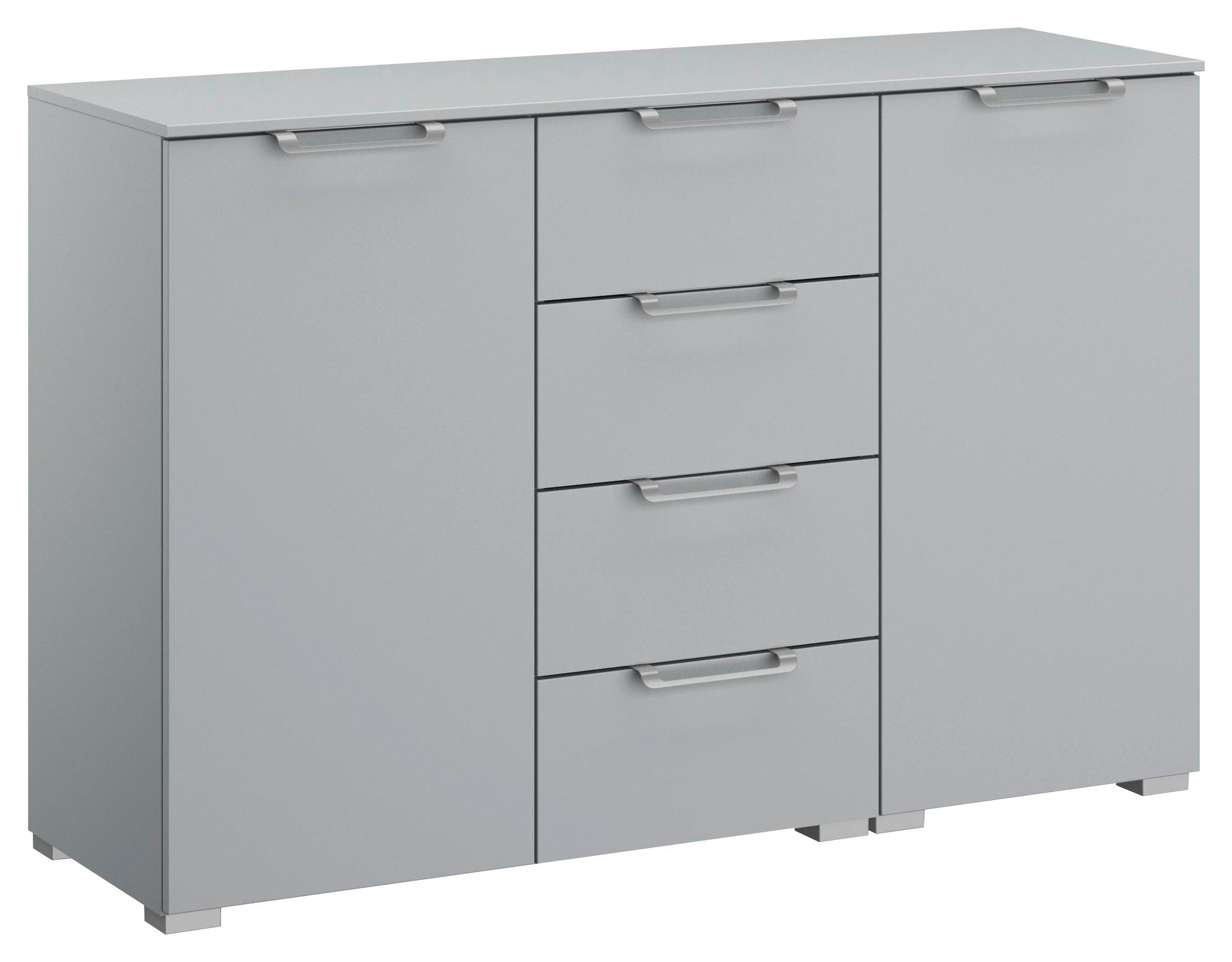 SIDEBOARD 120/81/42 cm  in Hellgrau  - Silberfarben/Hellgrau, Design, Holzwerkstoff/Kunststoff (120/81/42cm) - Novel