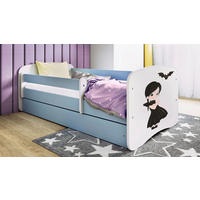 KINDER-/JUNIORBETT 80/160 cm  in Blau, Weiß  - Blau/Birkefarben, MODERN, Holz/Holzwerkstoff (80/160cm) - MID.YOU