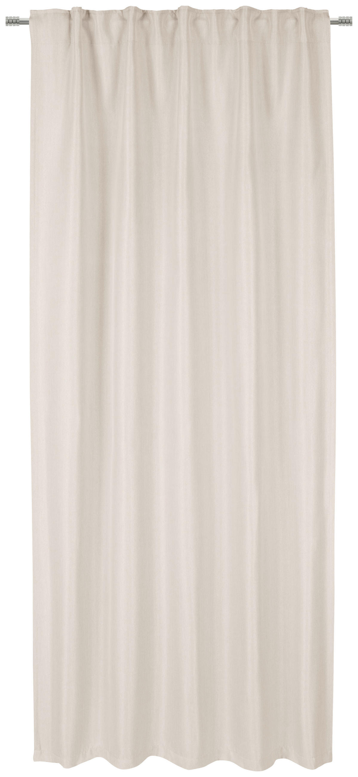WÄRMESCHUTZVORHANG MILTON Verdunkelung 140/245 cm   - Creme, Basics, Textil (140/245cm)