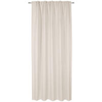 WÄRMESCHUTZVORHANG MILTON Verdunkelung 140/245 cm   - Creme, Basics, Textil (140/245cm)