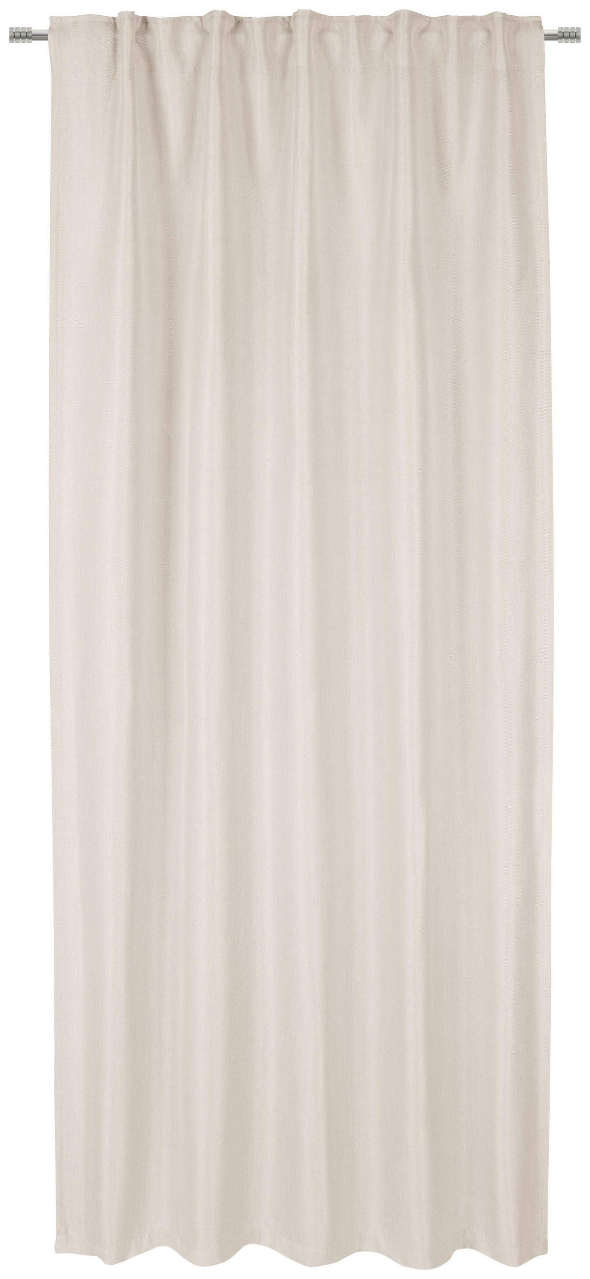 WÄRMESCHUTZVORHANG MILTON Verdunkelung 140/245 cm   - Creme, Basics, Textil (140/245cm)