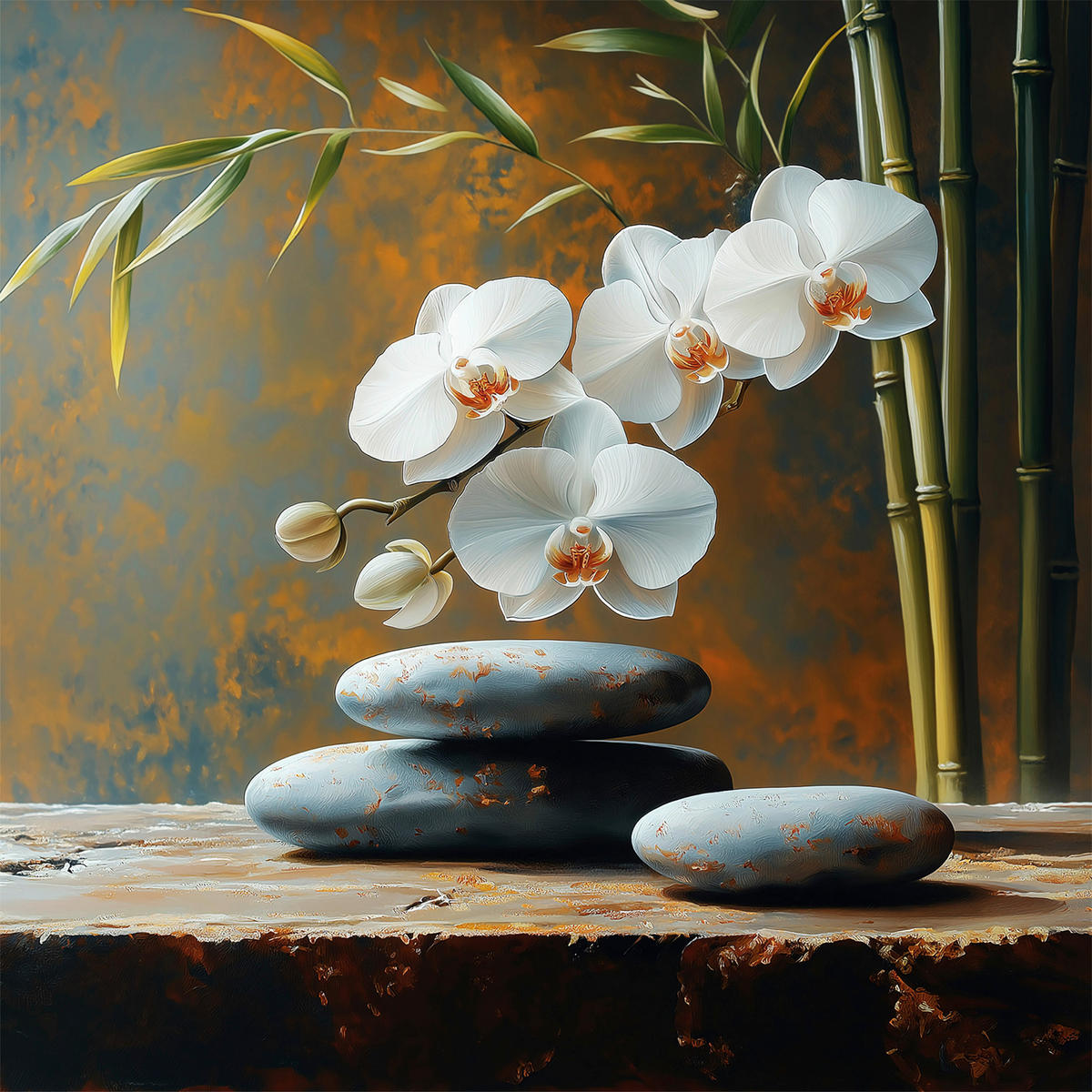 GLASBILD Zen  - Multicolor, Basics, Glas (30/90/1,40cm) - Euroart