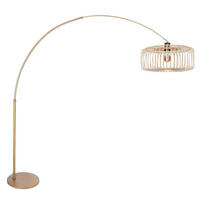 STEHLEUCHTE SPARKLED LIGHT 50/240/230 cm  - Beige/Bronzefarben, Trend, Naturmaterialien/Metall (50/240/230cm)