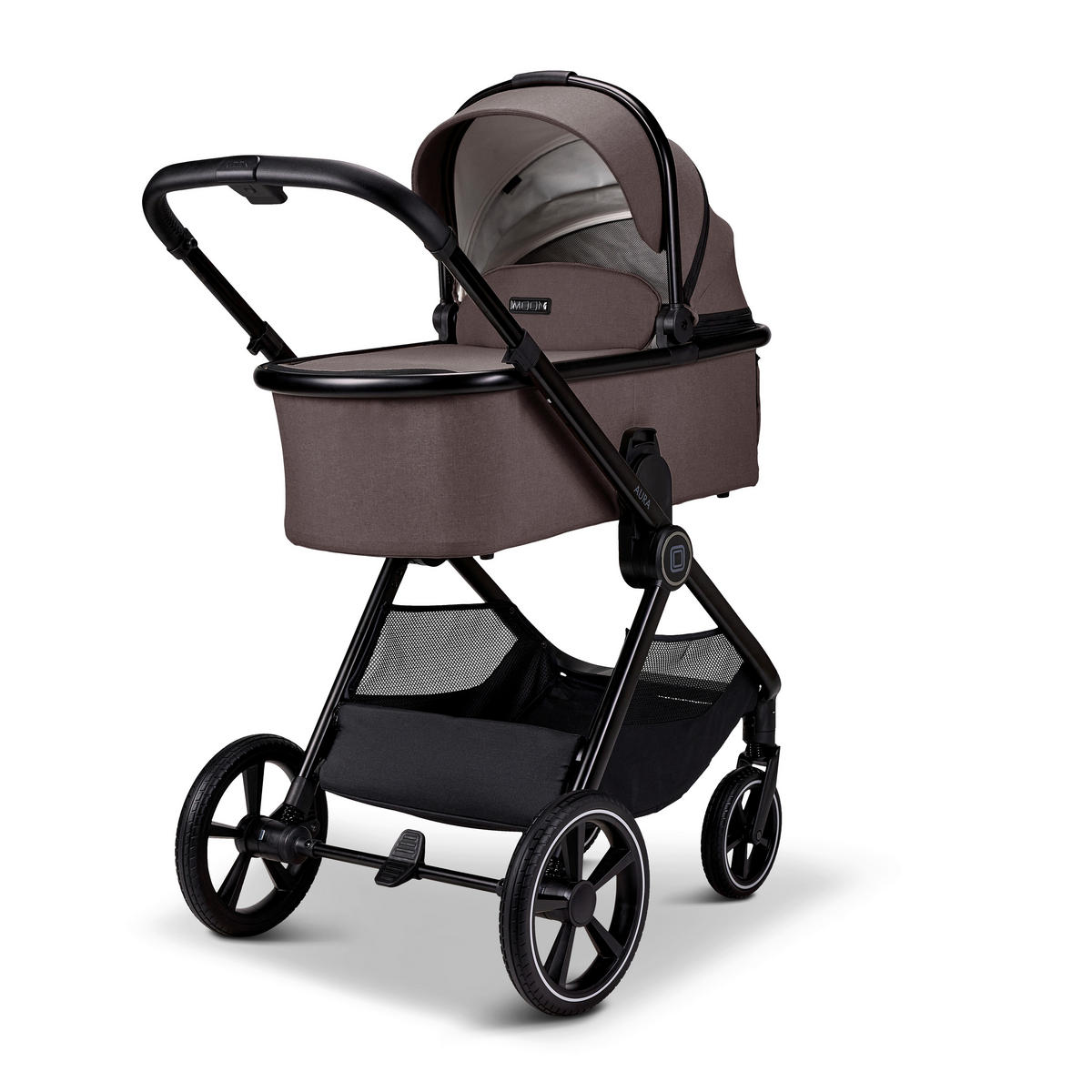 KOMBIKINDERWAGEN  Aura  Tonka Melange  - Braun, Basics, Textil (86/61cm) - Moon