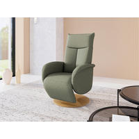 RELAXSESSEL Textil Olivgrün  - Eichefarben/Olivgrün, Konventionell, Holzwerkstoff/Textil (75/112/82cm) - Sit & More