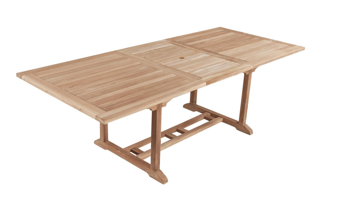 GARTENTISCH 180/100/75 cm Holz rechteckig  - Naturfarben, Basics, Holz (180/100/75cm) - Gardenson