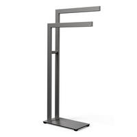 HANDTUCHSTÄNDER LINEA Graphitfarben  - Graphitfarben, Design, Metall (38,5cm) - Zack