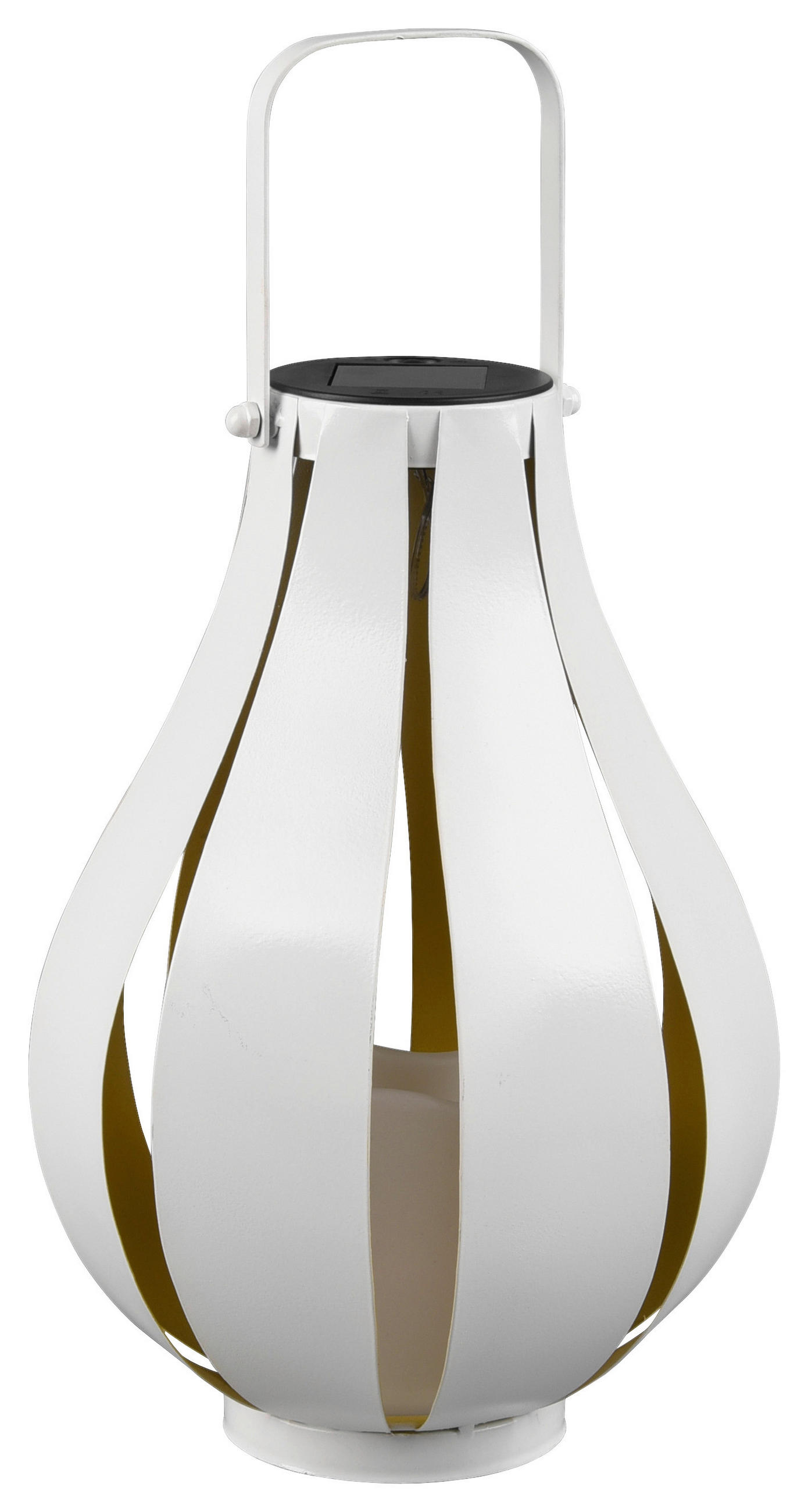 TISCHLEUCHTE  22/32 cm    - Goldfarben/Weiß, Design, Metall (22/32cm)