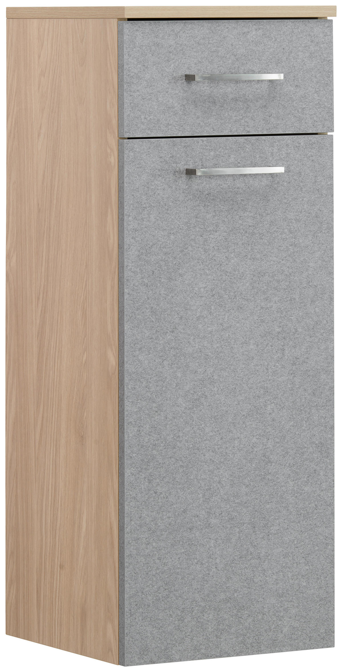 UNTERSCHRANK 32,7/88,4/35,3 cm   - Eichefarben/Grau, Basics, Holzwerkstoff/Metall (32,7/88,4/35,3cm) - Stylife