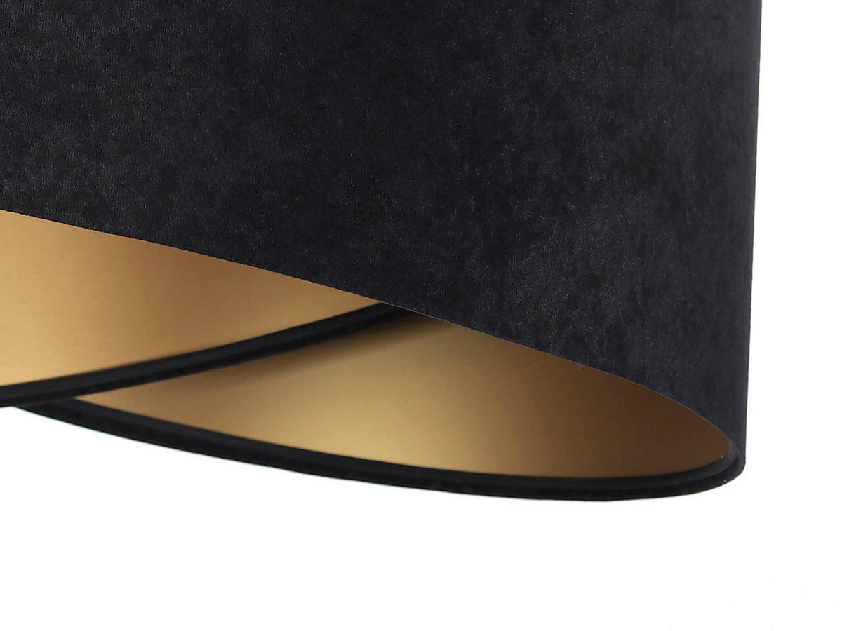 HÄNGELEUCHTE Galaxy 50/93 cm   - Goldfarben/Schwarz, Design, Kunststoff/Textil (50/93cm)