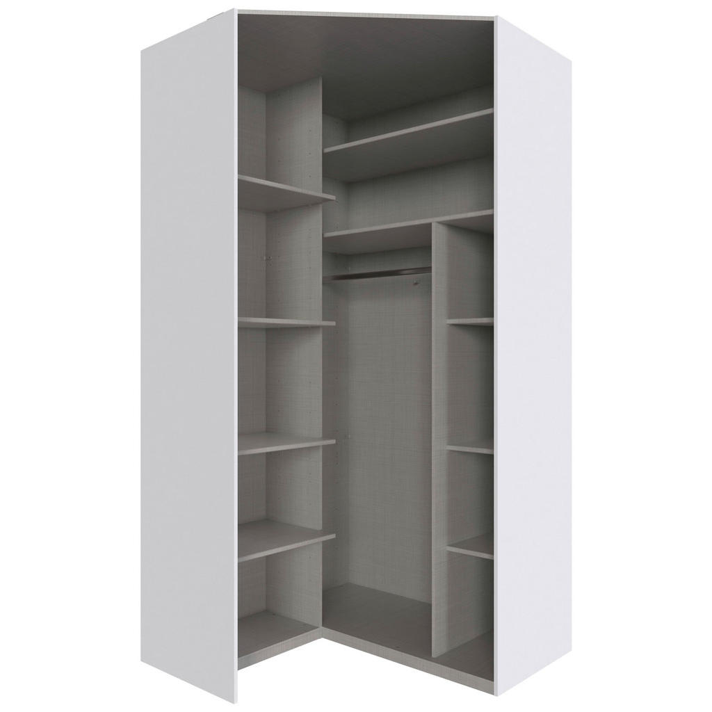 Thumbnail - Mid.you Eckkleiderschrank, Graphit, Metall, 9 Fächer, 120x236x120 cm, BQ - Bündnis für Qualität, Made in Germany, DIN EN...