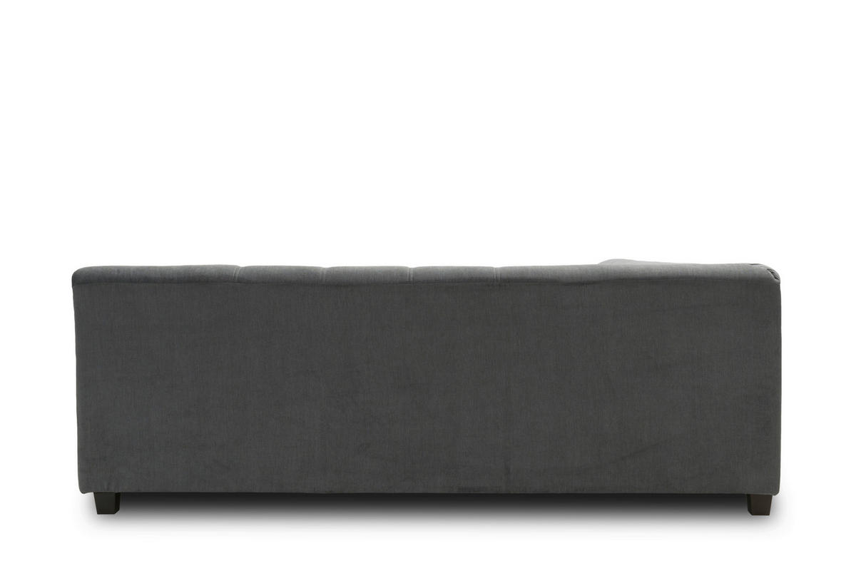 WOHNLANDSCHAFT in Webstoff Dunkelgrau  - Wengefarben/Dunkelgrau, Design, Holz/Textil (153/328/212cm) - MID.YOU