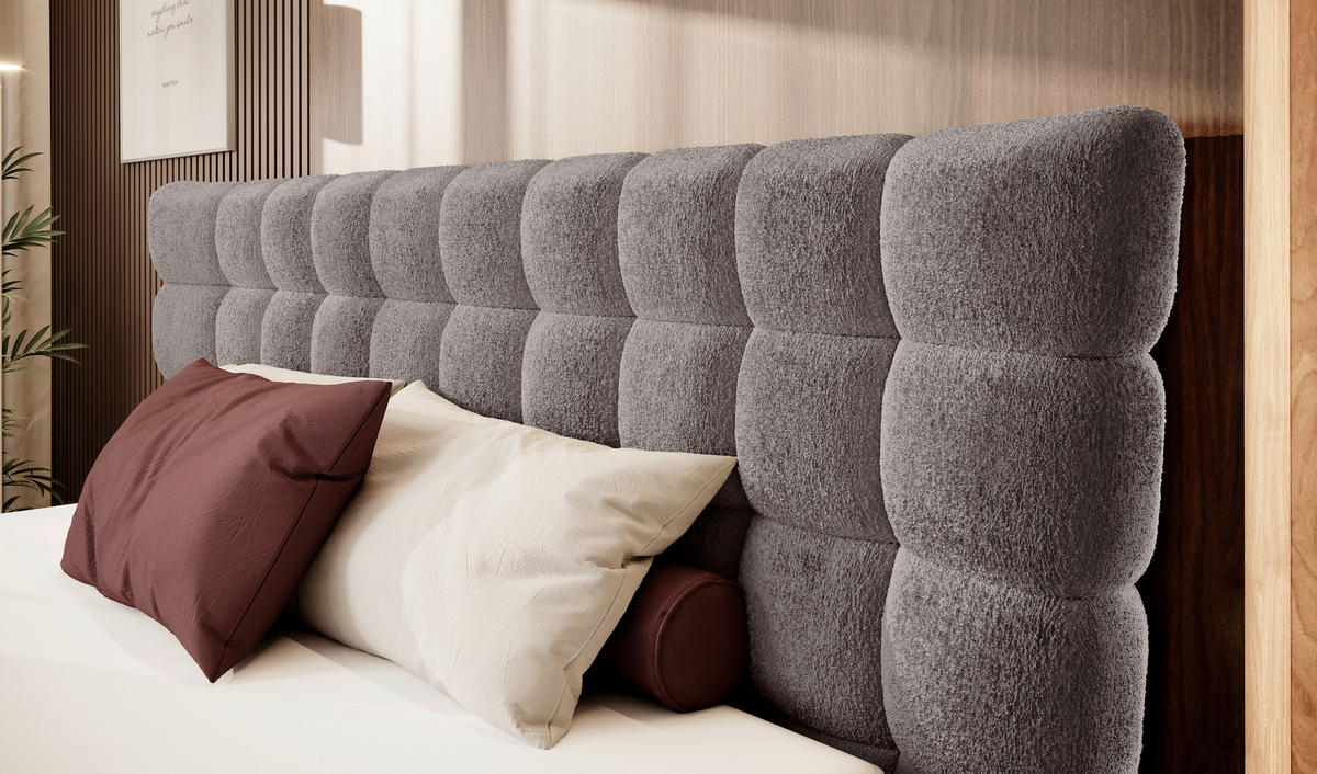 BOXSPRINGBETT 160/200 cm  in Braun  - Schwarz/Braun, Design, Holz/Holzwerkstoff (160/200cm) - Esposa