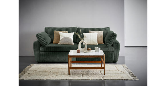 SCHLAFSOFA Cord, Plüsch Dunkelgrün  - Dunkelgrün/Schwarz, MODERN, Kunststoff/Textil (240/90/120cm) - Carryhome