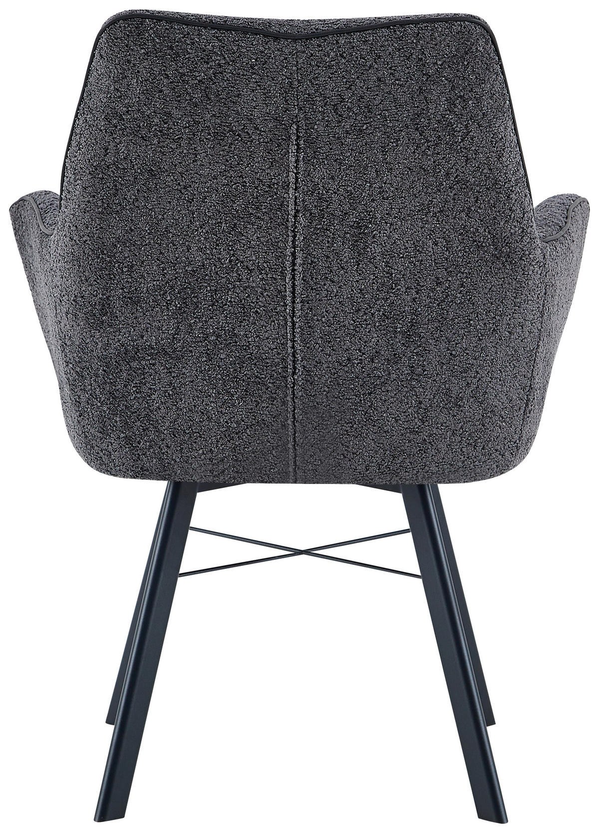 STOL MED ARMSTÖD järn  - antracit, Design, metall/plast (64/91/61cm) - Kayoom