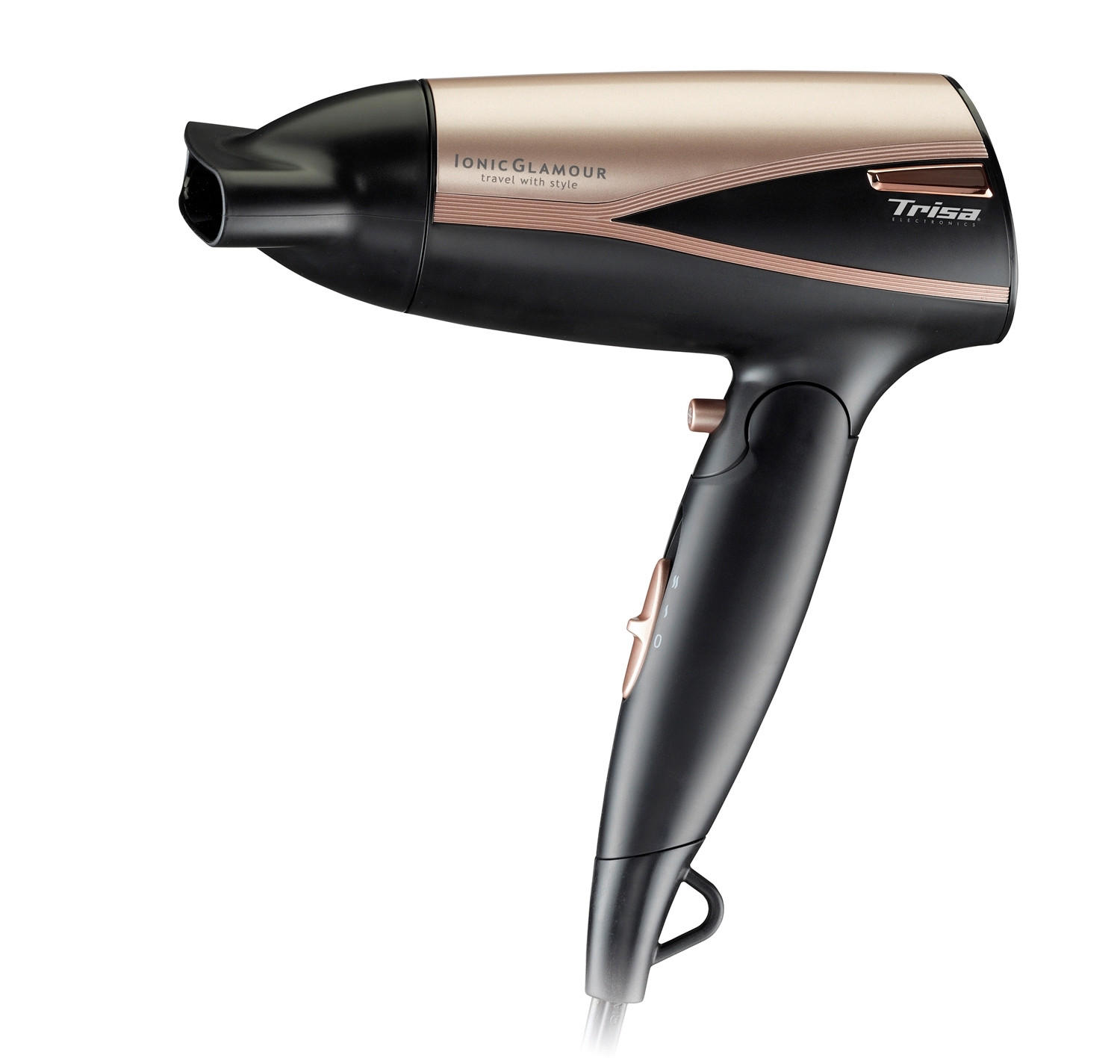 REISEHAARTROCKNER - Goldfarben, Basics, Kunststoff (7,6/20,7/24,3cm) - Trisa Electronics
