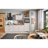 KÜCHENBLOCK PN 435 280 cm  in Eichefarben, Kaschmir  - Kaschmir/Eichefarben, Design, Holzwerkstoff/Metall (280cm) - Pino