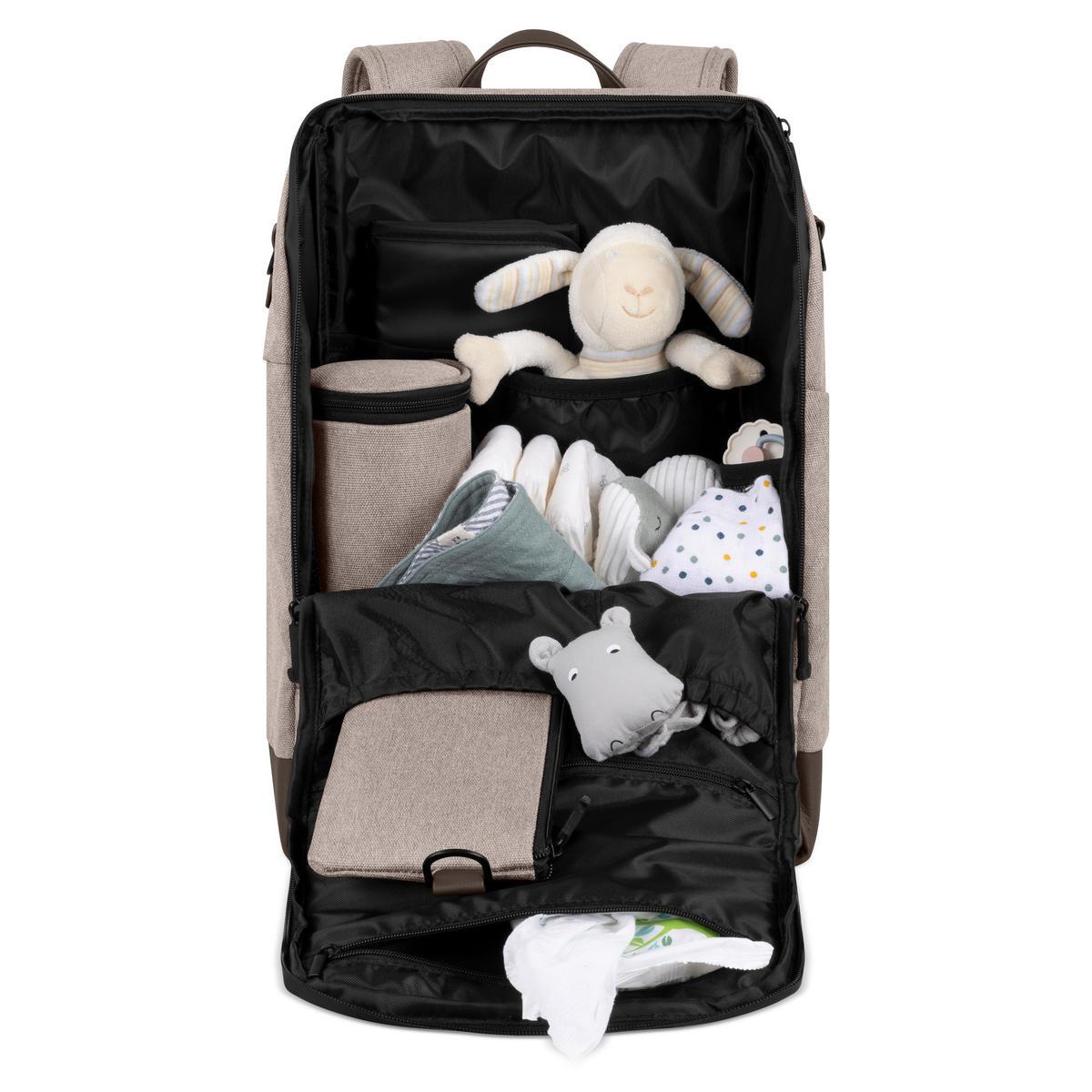 WICKELRUCKSACK Wickelrucksack Active  - Beige, Basics, Textil (44/30/17cm) - ABC Design