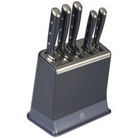 MESSERBLOCK EverSharp Pro 6-teilig  - Dunkelblau, KONVENTIONELL, Kunststoff/Metall - Tefal