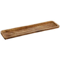 DEKORAČNÝ PODNOS  - hnedá, Basics, drevo (66/17/2cm)