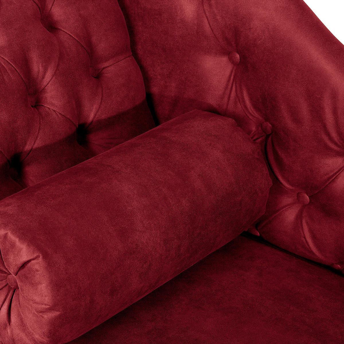 RÉCAMIERE Lederlook Rostfarben  - Rostfarben/Braun, Design, Holz/Textil (185/93/75cm) - Livetastic