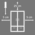 SCHWEBETÜRENSCHRANK 271/223/68 cm 3-türig Schwarz  - Chromfarben/Schwarz, KONVENTIONELL, Glas/Holzwerkstoff (271/223/68cm) - Novel