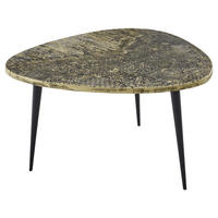 COUCHTISCH 75/75/47 cm Freiform Schwarz  - Schwarz, KONVENTIONELL, Holzwerkstoff/Metall (75/75/47cm) - Modante