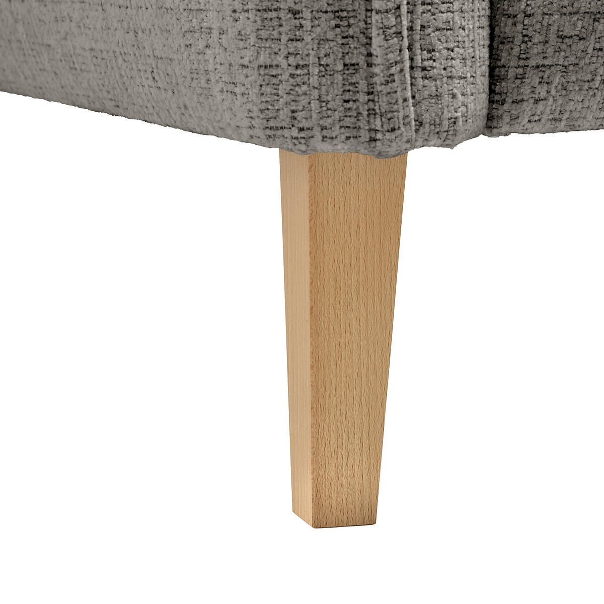 2-SITZER-SOFA in Webstoff Dunkelgrau  - Eichefarben/Dunkelgrau, Modern, Holz/Textil (150/85/92cm) - MID.YOU