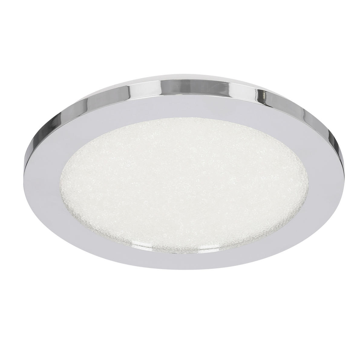 LED-DECKENLEUCHTE 22.5/22.5/2.7 cm   - Chromfarben, KONVENTIONELL, Kunststoff (22.5/22.5/2.7cm)