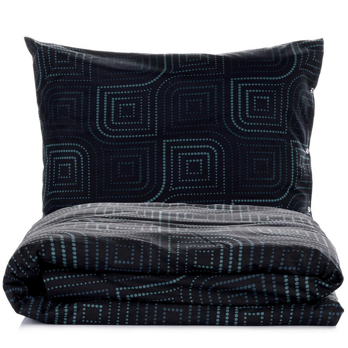 BETTWÄSCHE 135/200 cm  - Multicolor/Petrol, Basics, Textil (135/200cm)