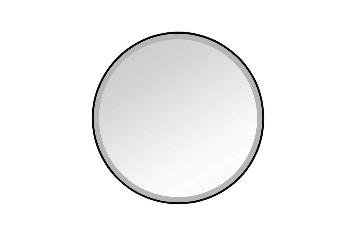 LEUCHTSPIEGEL 80/80/4 cm  - Schwarz, Trend, Glas/Metall (80/80/4cm) - Boxxx