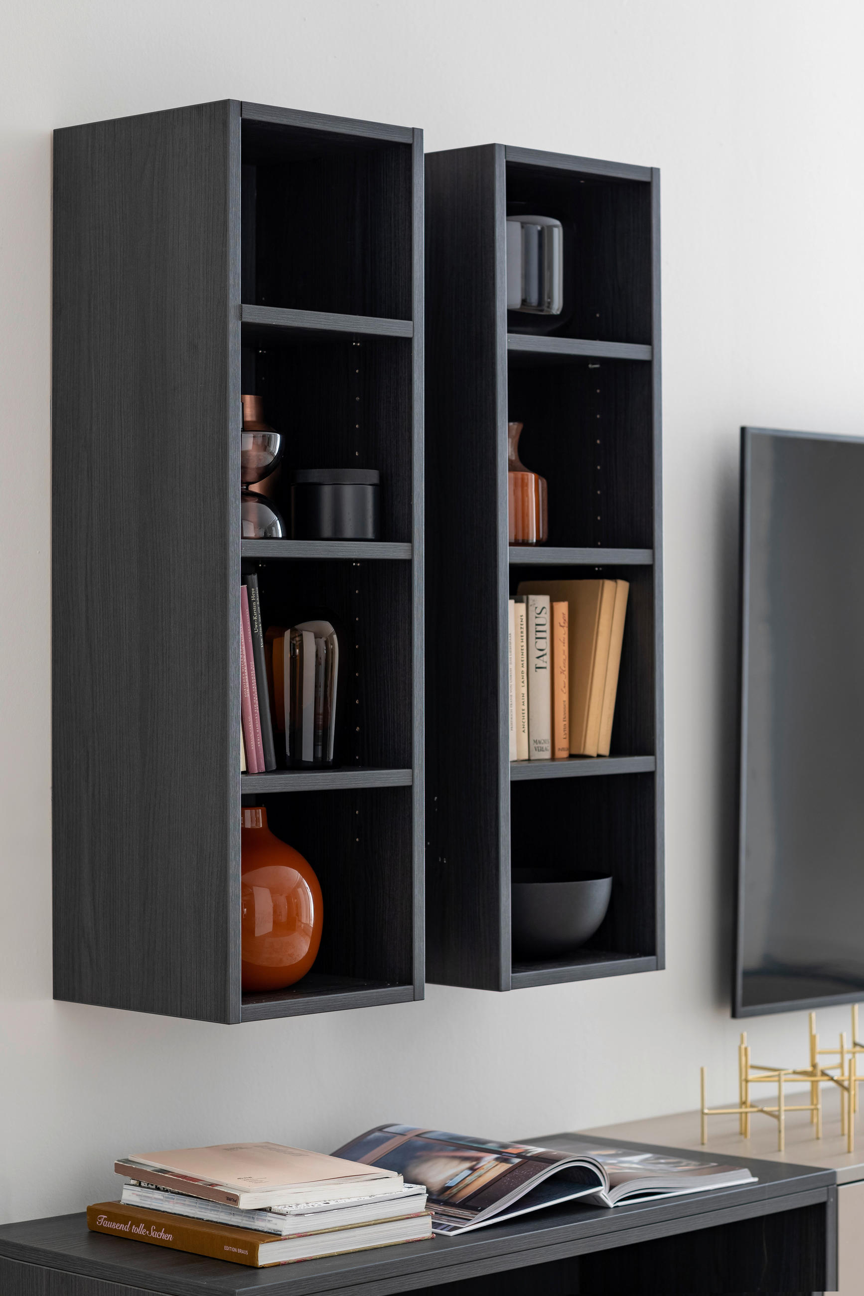 HÄNGEELEMENT Mooreichefarben  30/102/30 cm  - Mooreichefarben, Design, Holzwerkstoff (30/102/30cm) - Moderano