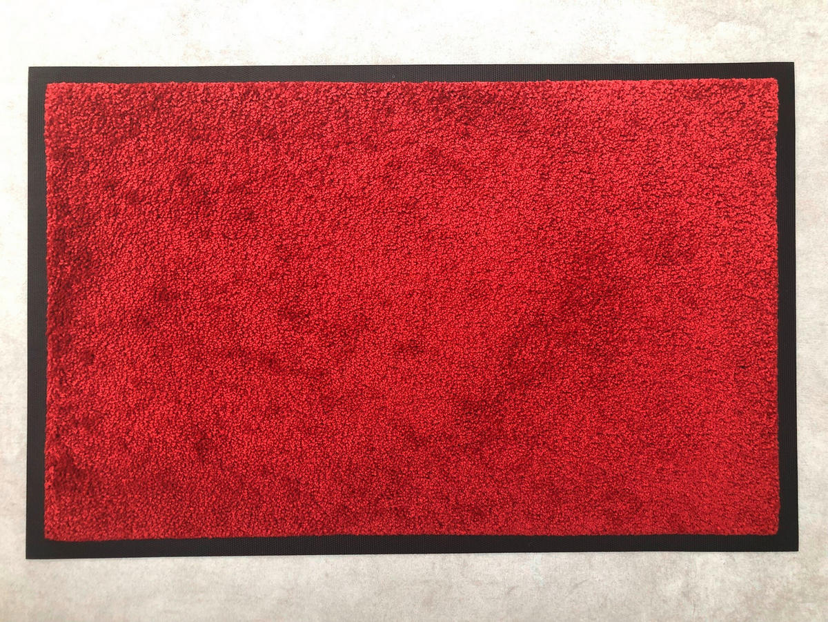 SCHMUTZFANGMATTE - Dunkelrot, Basics, Kunststoff/Textil (45/70cm)