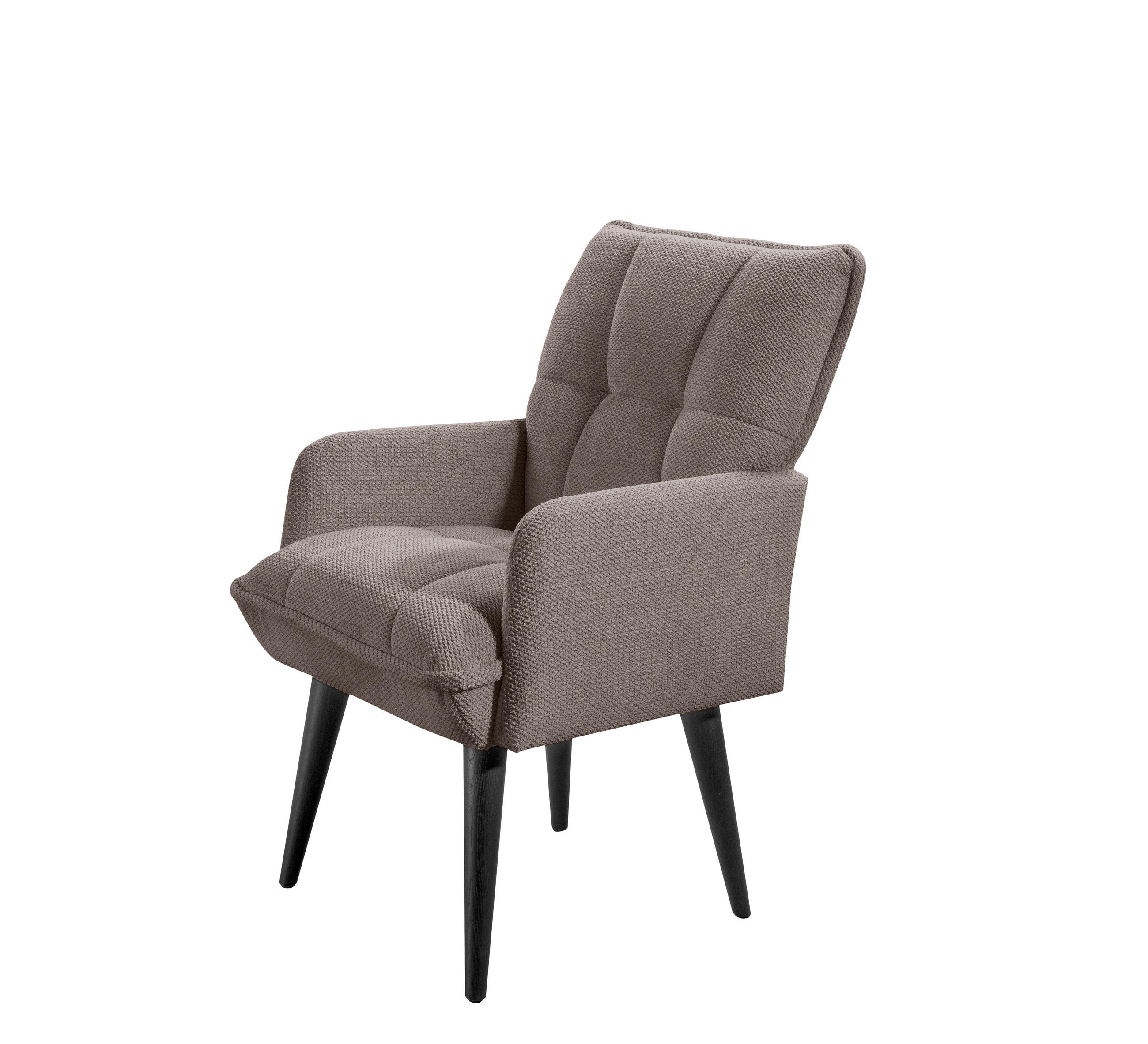 STOLICA S NASLONOM ZA RUKE  bež  drvo, tekstil, drvni materijal      - bež/crna, Moderno, drvni materijal/drvo (75/93/57cm) - Livetastic