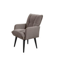 STOLICA S NASLONOM ZA RUKE  bež  drvo, tekstil, drvni materijal      - bež/crna, Moderno, drvni materijal/drvo (75/93/57cm) - Livetastic