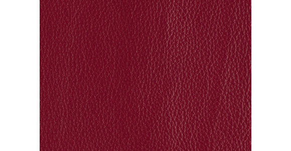 ECKSOFA in Echtleder Rot 193/328 cm - Rot/Schwarz, Design, Leder/Metall (193/328cm) - Dieter Knoll