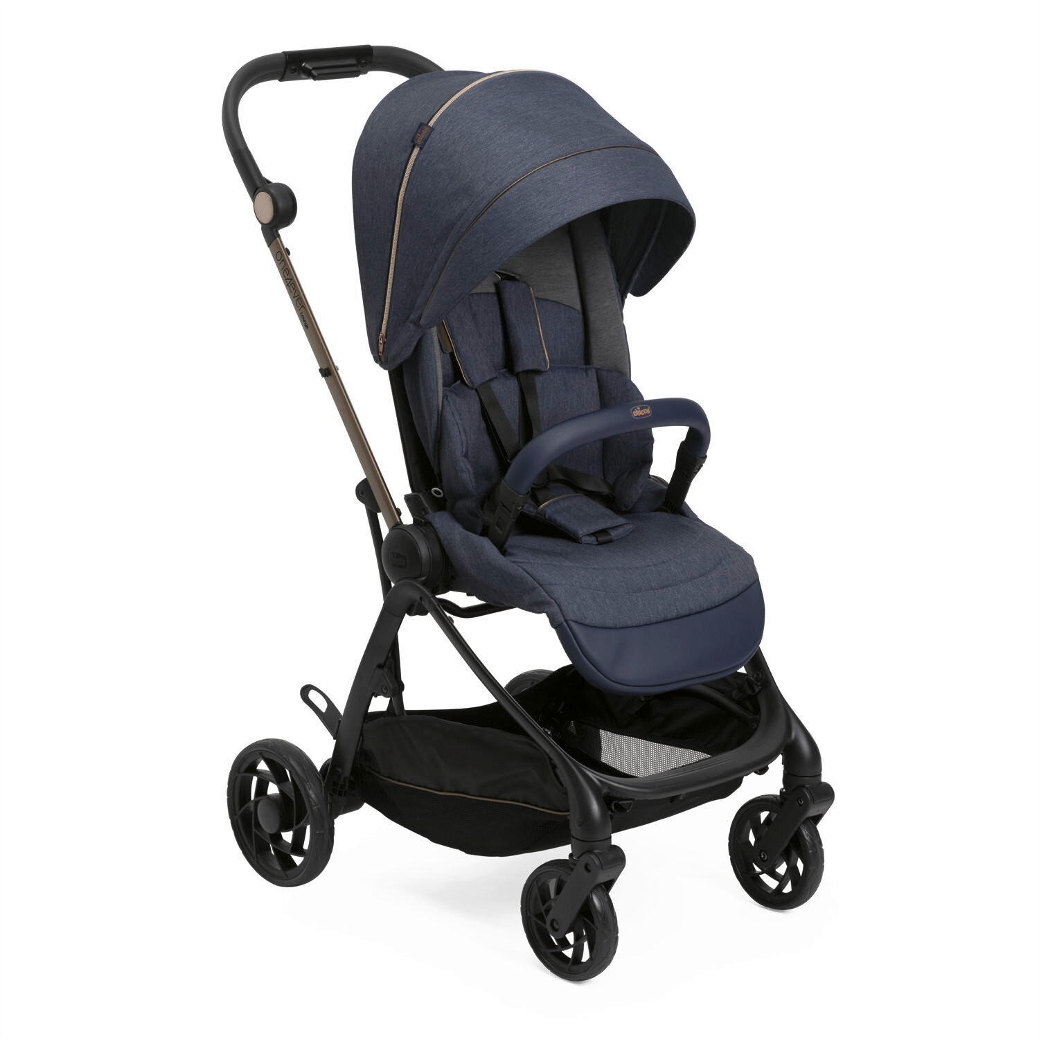 BUGGY One4ever Lounge  - Blau, Basics, Textil/Metall (51/99-109/78cm) - Chicco