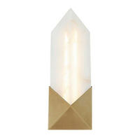 LED-WANDLEUCHTE    - Messingfarben, KONVENTIONELL, Stein/Metall (30,5/11,7/6,6cm) - Elstead Lighting