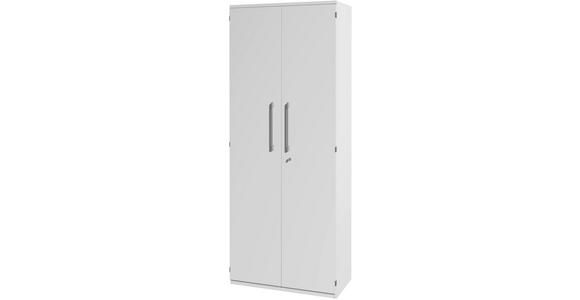 AKTENSCHRANK Weiß - Weiß, Design, Holzwerkstoff (81,9/217,4/43cm) - Moderano