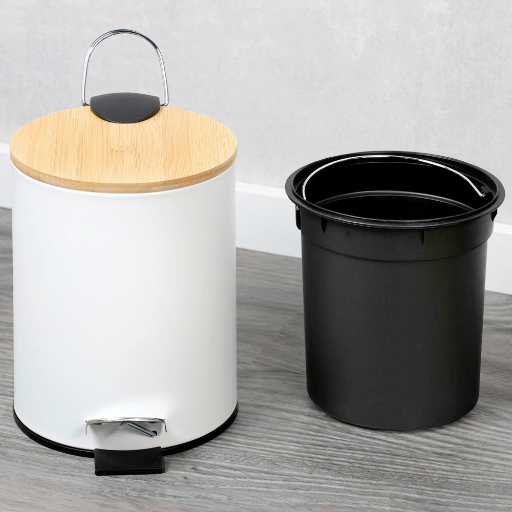 KOSMETIKEIMER 3 L  - Naturfarben/Weiß, Basics, Holz/Kunststoff (17/24cm) - Kesper