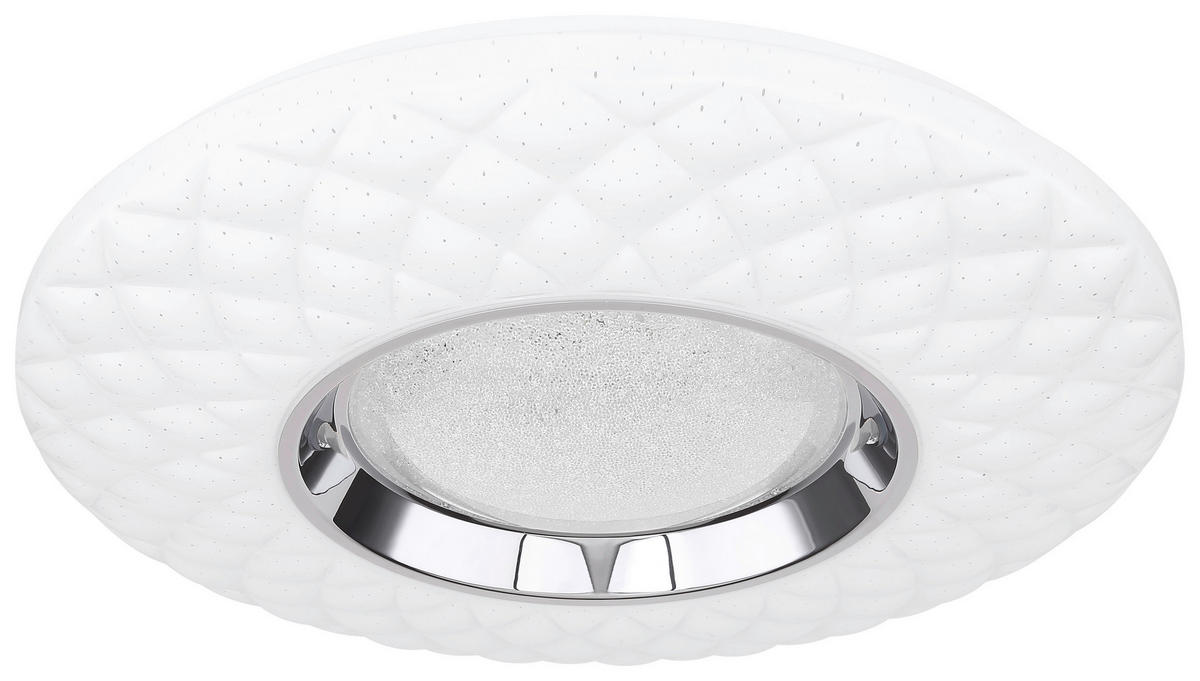 STROPNÉ LED SVIETIDLO, 49/6,8 cm  - opálová, Design, kov/plast (49/6,8cm) - Globo